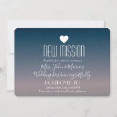 Invitation Dreamy Sky Nouveau report de mission (Devant)