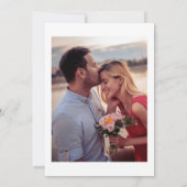 Invitation Dreamy Summer Beach Palm Tree Mariage (Dos)