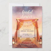 Invitation Dreamy Sunset Lantern Fête des mariées d'arc en ve (Devant)