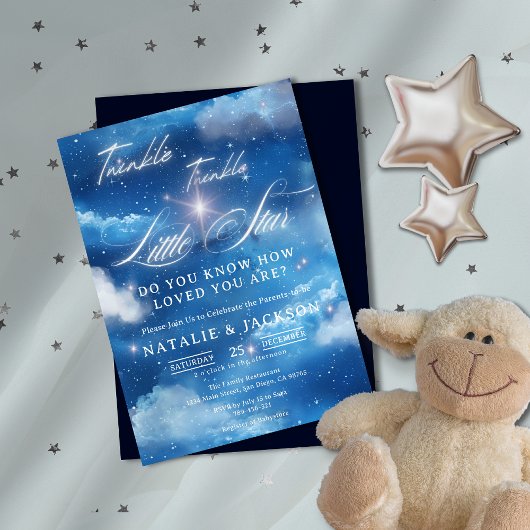 Invitation Dreamy Twinkle Little Star Baby shower