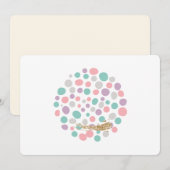 Invitation 'DreamyPastels' (Devant / Derrière)