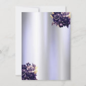 Invitation Dress,Butterfly Violet Roses Lavender Quinceañera (Dos)