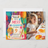 Invitation Dress for a Mess Art Party Birthday Photo (Devant)