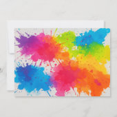 Invitation Dress for a Mess Art Party Birthday Photo (Dos)