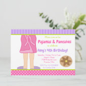 Invitation Dressing Gown Pajamas et Pancakes Party (Debout devant)