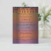 Invitation Drips Honey Sweet 16e Fête des mariées (Debout devant)