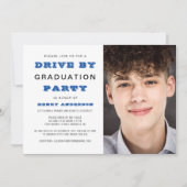 Invitation Drive By Graduation Party Photo simple (Devant)