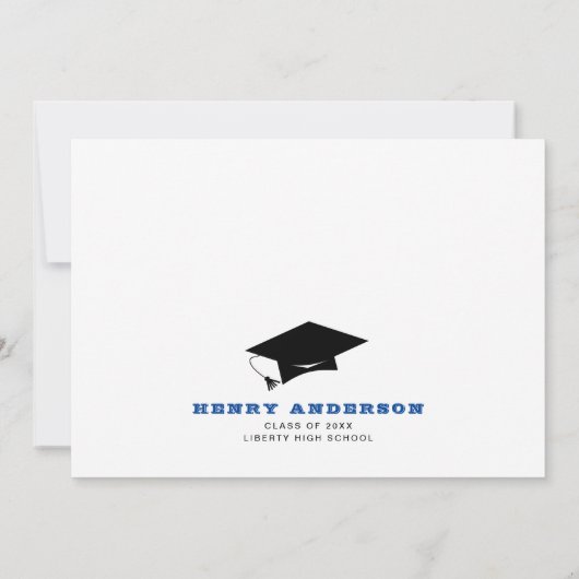 Invitation Drive By Graduation Party Photo simple (Dos)