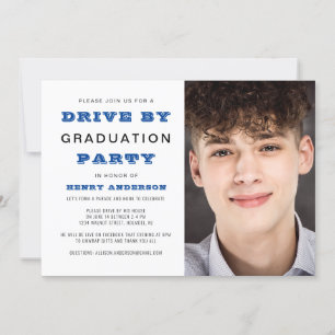 Invitation Drive By Graduation Party Photo simple