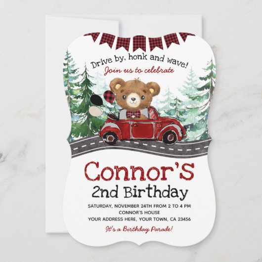 Invitation Drive By Lumberjack Bear (Devant)