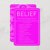 Invitation Droit d'attraction Croyance Abraham Hicks Card (Devant / Derrière)