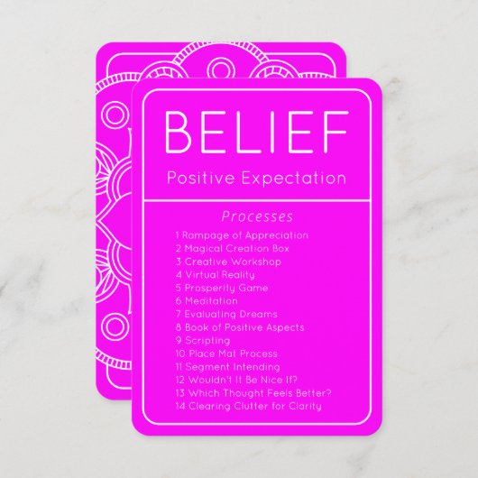 Invitation Droit d'attraction Croyance Abraham Hicks Card (Devant / Derrière)