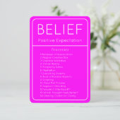Invitation Droit d'attraction Croyance Abraham Hicks Card (Debout devant)