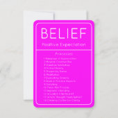 Invitation Droit d'attraction Croyance Abraham Hicks Card (Devant)