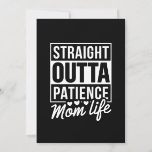 Invitation Droit Dehors Patience - Maman Vie