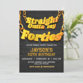 Invitation Droit Sorti de mes Quarantenes (Debout devant)