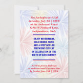 Invitation Drôle 4 juillet fête de l'Indépendance Humour (Dos)