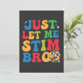 Invitation Drôle Autistique Sensibilisation à l'autisme Laiss (Debout devant)