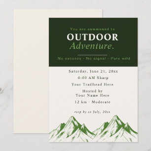 Invitation drôle aventure en plein air