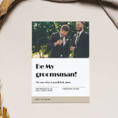 Invitation Drôle Bachelor Party Be My Groomsman Proposition