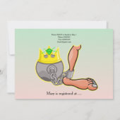 Invitation Drôle Ball Et Chaîne De Douche Nuptiale (Dos)