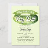 Invitation Drôle Big Dill Pickle Genre Baby shower neutre (Devant)
