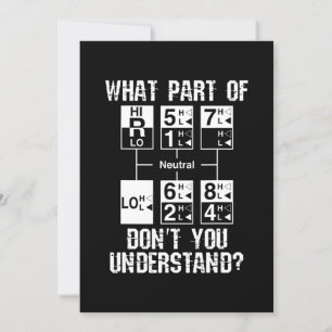 Invitation Drôle Conducteur de camion Ne comprenez-vous pas c