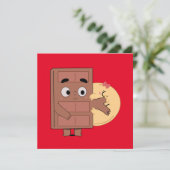 Invitation Drôle Couple Love Pancake Manger Choco (Debout devant)