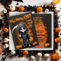 Drôle Custom Halloween cuisinier dîner soirée