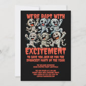 Invitation Drôle Dancing Mummies Rapt avec excitation (Devant)