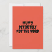 Invitation Drôle Dancing Mummies Rapt avec excitation (Dos)