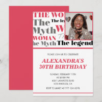 Invitation drôle d'anniversaire 30 ans Photo Mythe