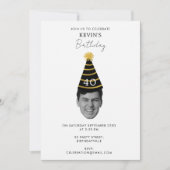 Invitation drôle d'anniversaire avec photo de visa (Devant)