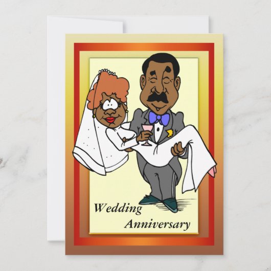Invitation drôle d'anniversaire de mariage (Devant)