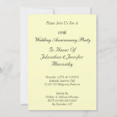 Invitation drôle d'anniversaire de mariage (Dos)