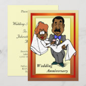 Invitation drôle d'anniversaire de mariage (Devant / Derrière)