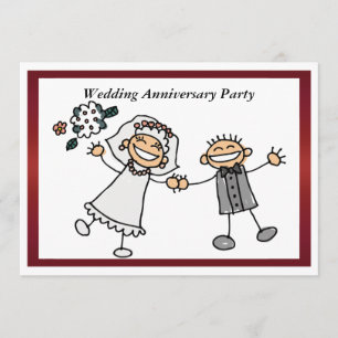 Invitation drôle d'anniversaire de mariage
