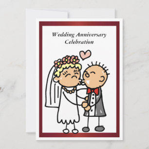 Invitation drôle d'anniversaire de mariage