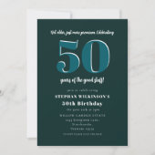 Invitation drôle de 50e anniversaire "Pas plus âgé (Devant)