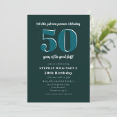 Invitation drôle de 50e anniversaire "Pas plus âgé (Debout devant)