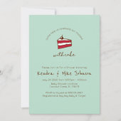 Invitation drôle de Baby shower (Devant)