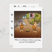 Invitation drôle de Baby shower (Devant / Derrière)