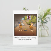 Invitation drôle de Baby shower (Debout devant)