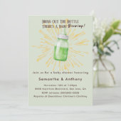Invitation drôle de Baby Shower de Funny Brewing (Debout devant)