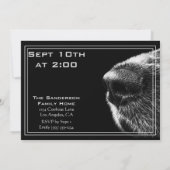 Invitation drôle de BBQ avec le nez de chien (Dos)