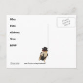 Invitation drôle de carte postale (Dos)