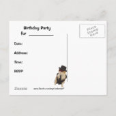 Invitation drôle de carte postale (Dos)