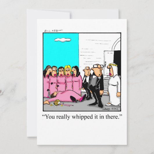 Invitation drôle de douche nuptiale (Devant)