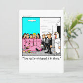 Invitation drôle de douche nuptiale (Debout devant)