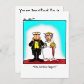 Invitation drôle de douche nuptiale (Devant / Derrière)